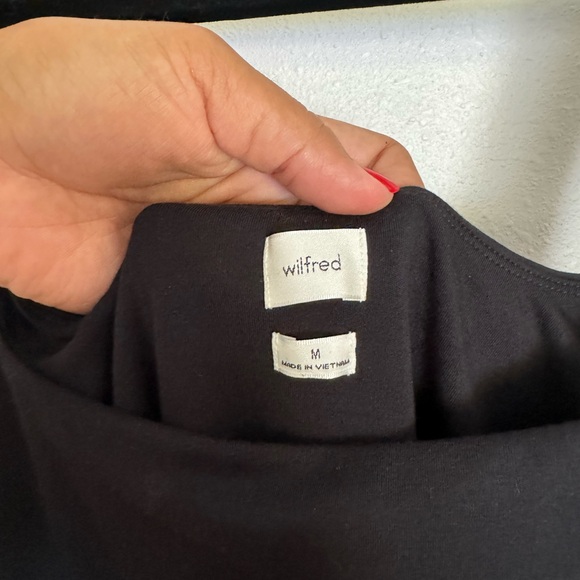 Aritzia Wilfred Saturn Midi Dress - Black M - Picture 7 of 7